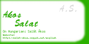 akos salat business card