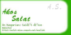 akos salat business card